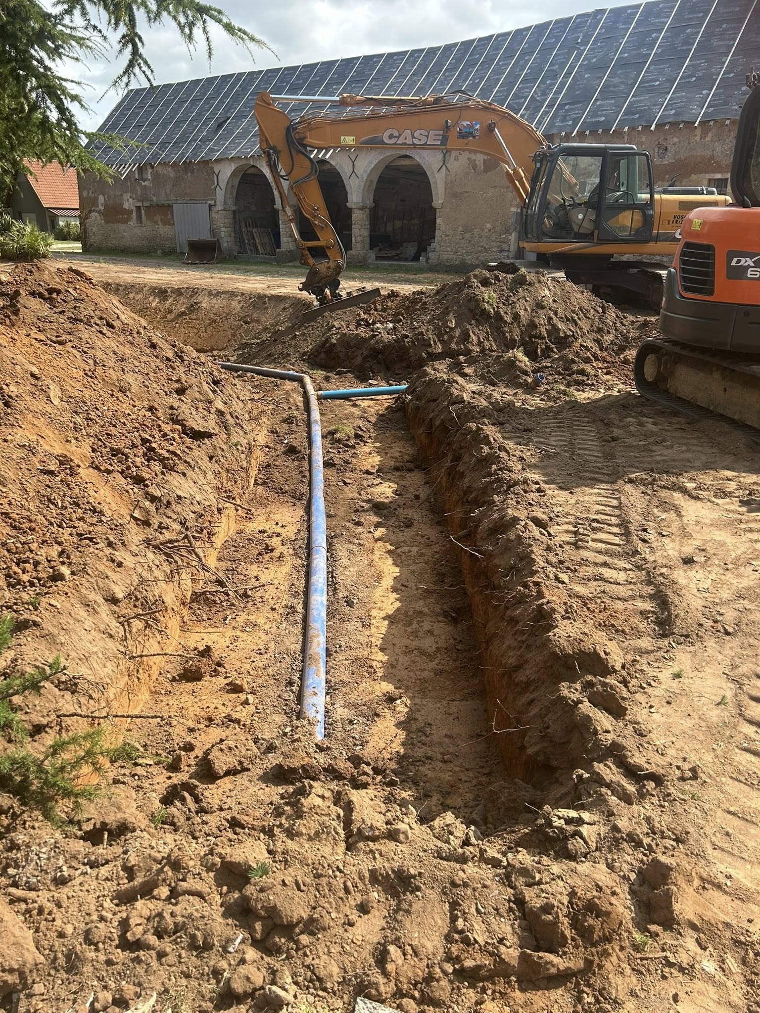 Chantier de démolition dans la Manche