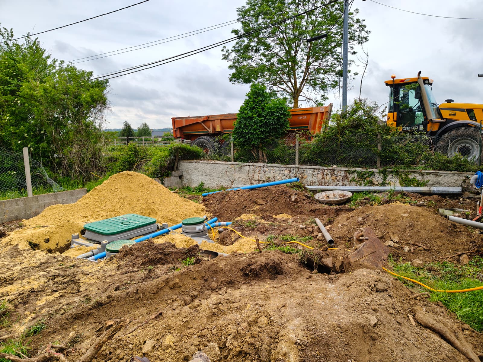 Installation de fosse toutes eaux